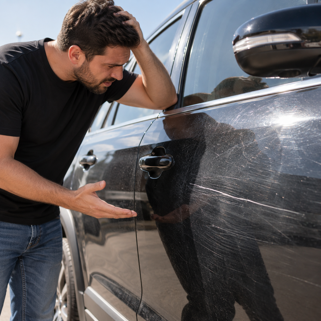 ¿Cansado de ver tu carro lleno de rayones?